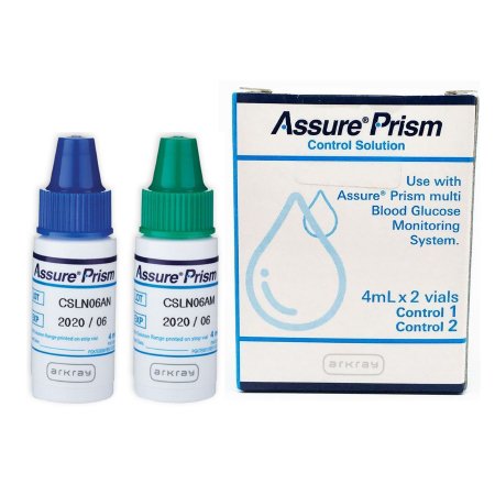 Diabetes Management Test Control Assure® Prism Blood Glucose Test 2 Levels