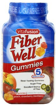 Fiber Supplement vitafusion™ Fiber Well™ Assorted Flavors Gummies 90 per Bottle 4 Gram Strength Fiber