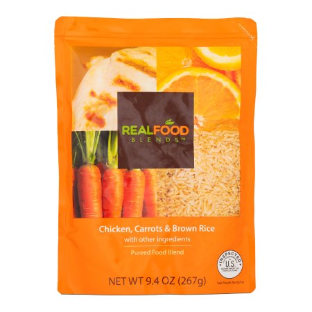 Tube Feeding Formula Real Food Blends® Chicken / Carrots / Brown Rice Flavor Liquid 9.4 oz. Pouch