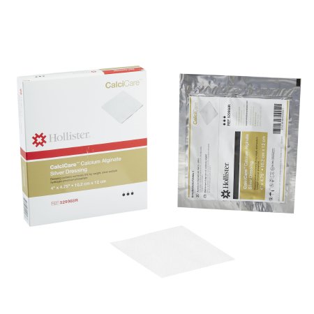 Silver Alginate Dressing CalciCare™ 4 X 4-3/4 Inch Rectangle Sterile
