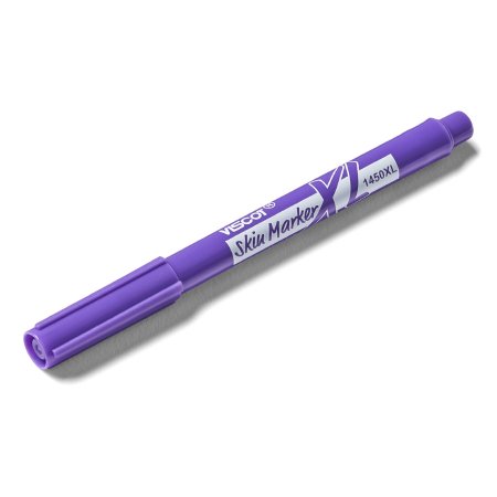 Mini Prep Resistant Skin Marker Viscot® XL Purple Regular Tip Without Ruler NonSterile