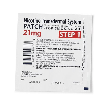 Stop Smoking Aid Habitrol® 21 mg Strength Transdermal Patch
