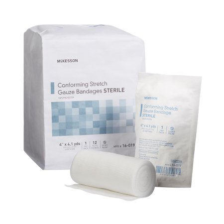 Conforming Bandage McKesson 4 Inch X 4-1/10 Yard 1 per Pack Sterile Roll Shape