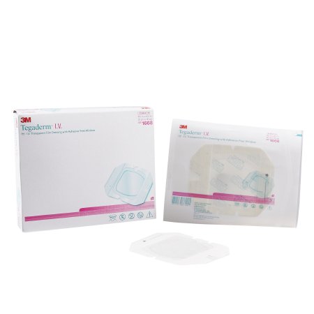 I.V. Dressing 3M™ Tegaderm™ Film 4-3/4 X 4-3/4 Inch Sterile