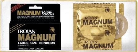 Condom Trojan® Magnum® Lubricated Large 12 per Box