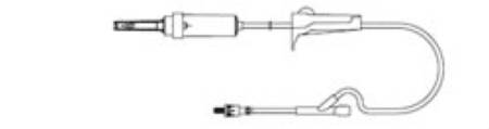 Primary IV Administration Set AMSafe® Gravity 1 Port 60 Drops / mL Drip Rate Without Filter 72 Inch Tubing Solution