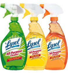Lysol® Surface Cleaner Ammoniated Pump Spray Liquid 32 oz. Bottle Lemon Breeze Scent NonSterile