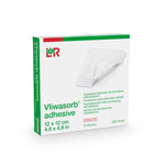Super Absorbent Dressing Vliwasorb® Adhesive Square 5 X 5 Inch With Border Sterile