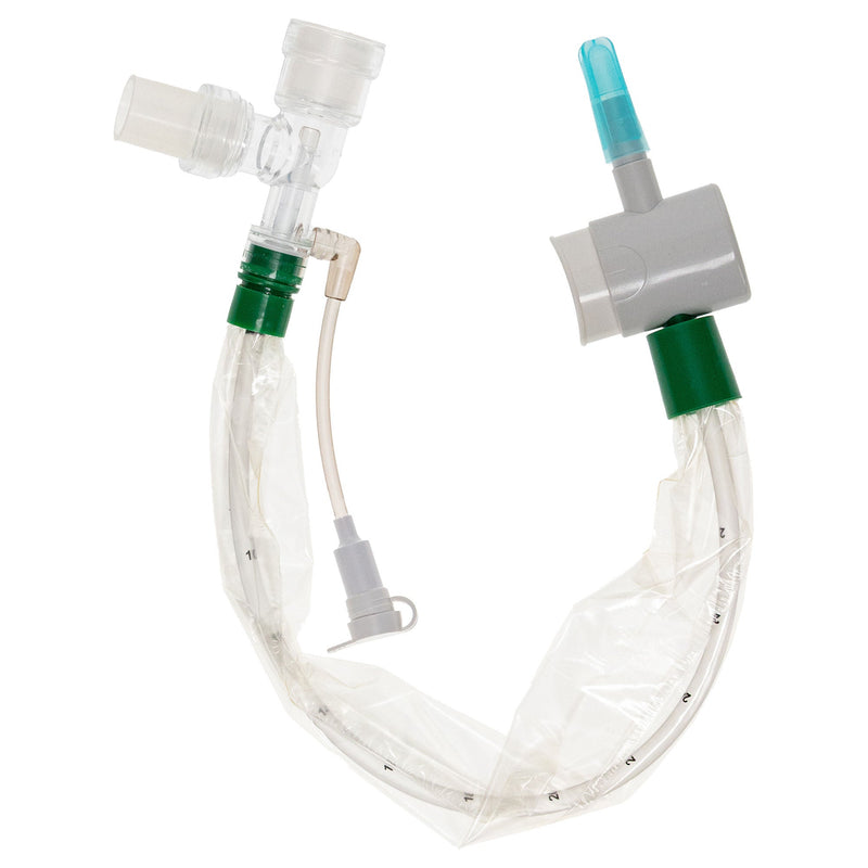 Closed Suction Catheter Ballard® Trach Care® Tracheostomy Type Double Swivel Elbow Style Thumb Valve Vent 14 Fr. Sterile