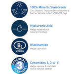 CeraVe® Hydrating Mineral Sunscreen for Face, SPF 50, 2.5-ounce Tube