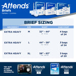 Attends® Extra Heavy Absorbency Briefs, Medium