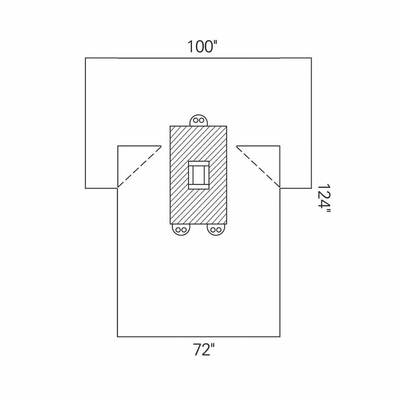 Halyard Sterile Laparotomy Abdominal Drape, 100 x 72 x 124 Inch
