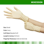 McKesson Confiderm® Latex Exam Glove, Small, Ivory