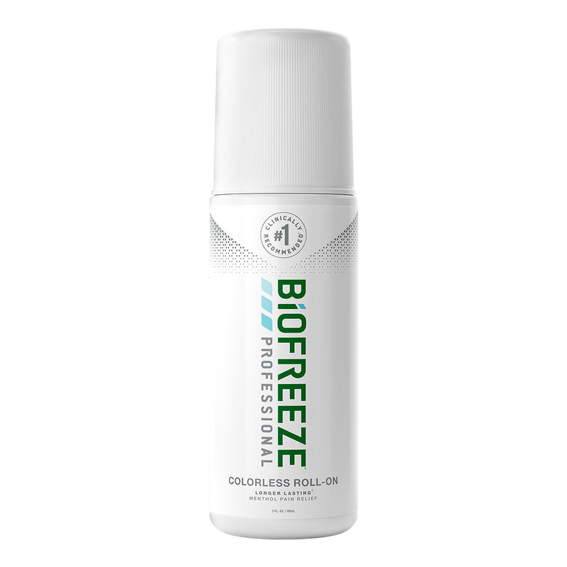 Biofreeze Professional 5% Menthol Topical Pain Relief Gel, 3-ounce roll-on