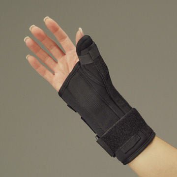 Wrist / Thumb Splint DeRoyal® Foam Left Hand Black Large