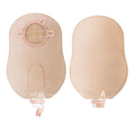 New Image™ 18412 Two-Piece Transparent Urostomy Pouch, 44 mm Flange, Green Match