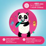 ISSA™ baby Soft Silicone Sonic Toothbrush, Kiwi Green Panda