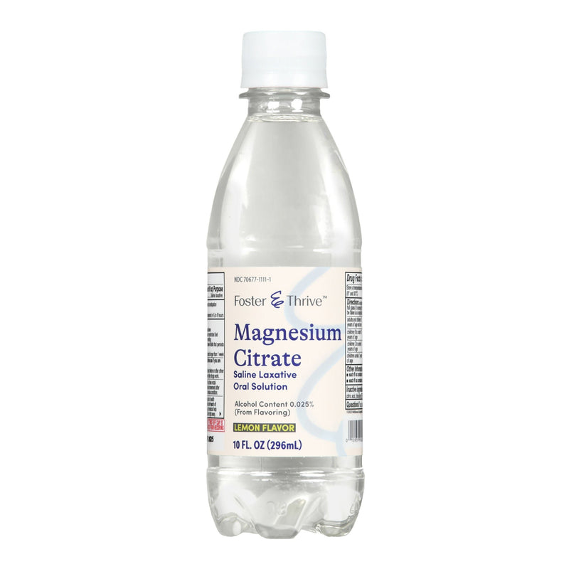 Foster & Thrive™ Magnesium Citrate Laxative, Lemon Flavor, 10-ounce bottle