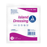 dynarex® White Adhesive Dressing, 4 x 4 inch