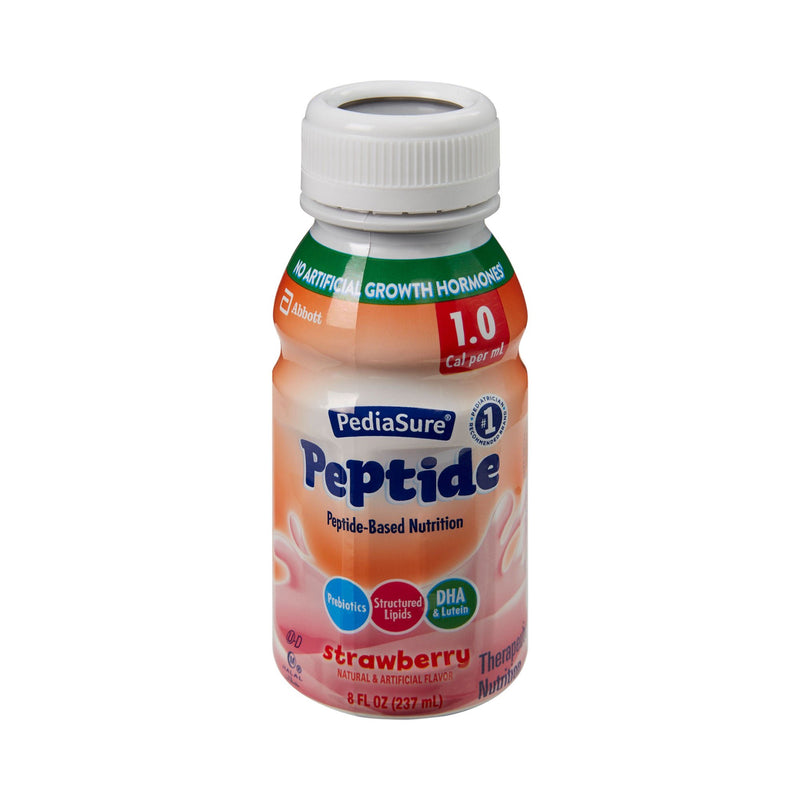 PediaSure® Peptide 1.0 Cal Peptide-Based Nutrition, Strawberry, 8-ounce Bottle