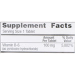 Vitamin Supplement Geri-Care® Vitamin B6 100 mg Strength Tablet 100 per Bottle