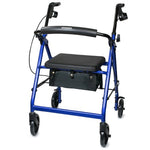 McKesson 4 Wheel Rollator Adjustable Height / Folding Aluminum Frame - All Colors Available