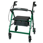 McKesson 4 Wheel Rollator Adjustable Height / Folding Aluminum Frame - All Colors Available