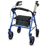 McKesson 4 Wheel Rollator Adjustable Height / Folding Steel Frame