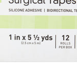 Medical Tape McKesson Transparent 1 Inch X 5-1/2 Yard Plastic / Silicone NonSterile