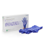 Exam Glove McKesson Confiderm® 3.0 Large NonSterile Nitrile Standard Cuff Length Textured Fingertips Blue Not Rated