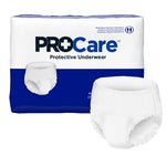 Unisex Adult Absorbent Underwear ProCare™ Pull On with Tear Away Seams Medium Disposable Moderate Absorbency