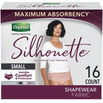 Female Adult Absorbent Underwear Depend® Silhouette® Pull On with Tear Away Seams X-Large Disposable Heavy Absorbency