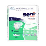 Unisex Adult Incontinence Brief Seni® Super Plus Medium Disposable Heavy Absorbency