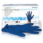 Exam Glove McKesson Confiderm® 6.8C X-Large NonSterile Nitrile Standard Cuff Length Textured Fingertips Blue Chemo Tested / Fentanyl Tested