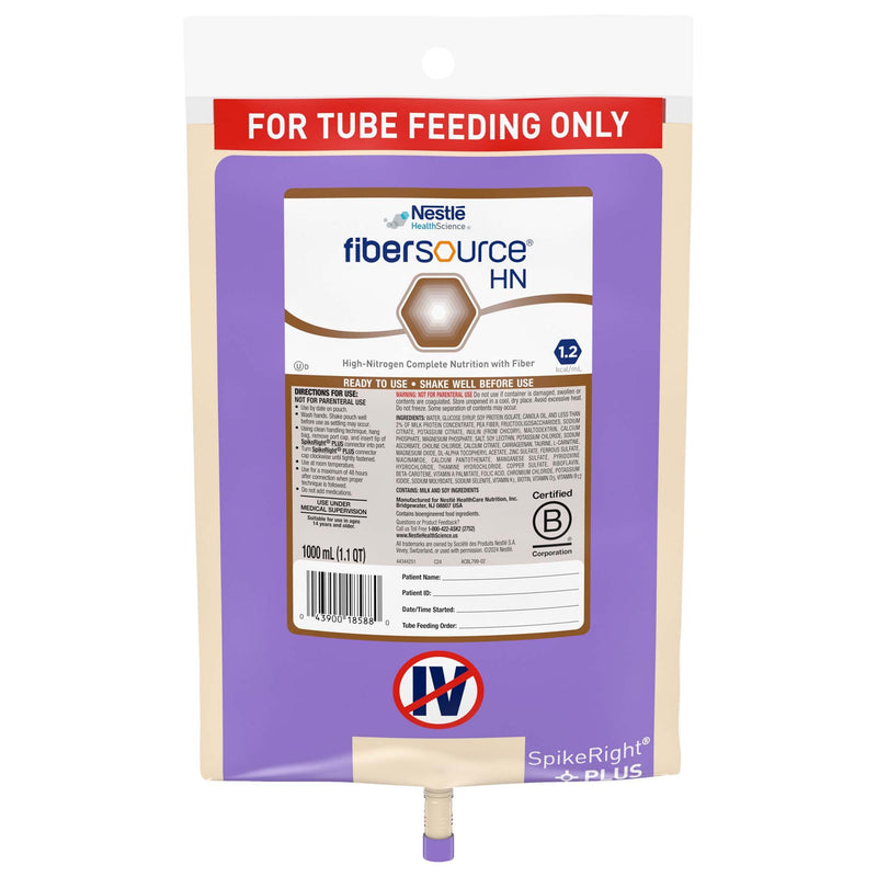Fibersource® HN Tube Feeding Formula, 33.8 oz. Bag