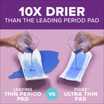 Poise® Ultra Thin Moderate Bladder Control Pad, Regular Length