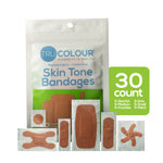 Waterproof Adhesive Strip Tru-Colour® Assorted Sizes Fabric Rectangle / Spot / Patch / Fingertip / Knuckle Olive Sterile