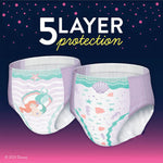 Goodnites® Heavy Absorbency Nighttime Underwear, S/M for Girls 43 – 68 lbs.