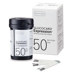 Blood Glucose Test Strips Glucocard® 50 Strips per Pack For Glucocard Blood Glucose Monitoring Meter