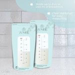 Breast Milk Storage Bag Zomee 8 oz. Food Grade Plastic Clear / Green