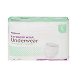 McKesson Extended Wear Maximum Absorbency Underwear, Large