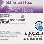 Ecolab Disinfectant 1 Surface Disinfectant Cleaner, 32 oz. Spray Bottle