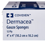 Dermacea™ Sterile Gauze Sponge, 4 x 4 Inch, 12-Ply