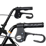 McKesson Folding Aluminum Four-Wheel Rollator, Black