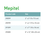 Mepitel® Wound Contact Layer Dressing, 4 x 8 Inch