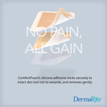 ComfortFoam™ Silicone Adhesive without Border Silicone Foam Dressing, 8 x 8 Inch