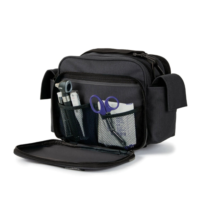 Home Health Medical Bag Hopkins Mini Black 600D Waterproof Polyester 7 X 9-1/2 X 10 Inch