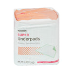 McKesson Super Moderate Absorbency Underpad, 30 x 30 Inch