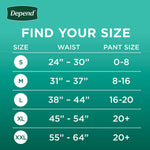 Depend® Fresh Protection™ Women's Maximum Absorbency Underwear, 2X-Large