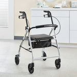 McKesson Folding Aluminum Four-Wheel Rollator, Silver